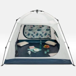 Quechua Abri De Camping 4 Places - Base Easy Fresh - Polyvalent, Instantané à Arceaux -Avontuur Uitrusting abri de camping 4 places base easy fresh polyvalent instantane a arceaux 2