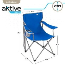 AKTIVE - Chaise De Camping Avec Porte-Gobelet -Avontuur Uitrusting aktive chaise de camping avec porte gobelet 5