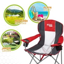 AKTIVE - Chaise De Camping XL Avec Porte-Gobelet -Avontuur Uitrusting aktive chaise de camping xl avec porte gobelet 4