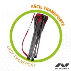 AKTIVE - Chaise Pliante Camping 64,50x49,50x82 Cm, Gris Foncé Et Rouge -Avontuur Uitrusting aktive chaise pliante camping 6450x4950x82 cm gris fonce et rouge 3