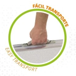 AKTIVE - Table Pliante Avec 2 Tabourets Et Poignée De Transpor, Gris -Avontuur Uitrusting aktive table pliante avec 2 tabourets et poignee de transpor gris 2