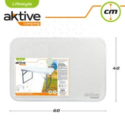 AKTIVE - Table Pliante . Table Basse Blanche En Aluminium - 40x60x40 Cm -Avontuur Uitrusting aktive table pliante table basse blanche en aluminium 40x60x40 cm 4