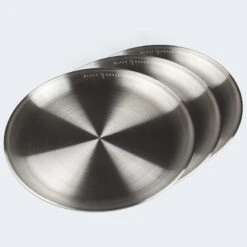 Assiette Plate De Camping | Diamètre Env. 23 Cm | Acier Inox | 3 Assiettes -Avontuur Uitrusting assiette plate de camping diametre env 23 cm acier inox 3 assiettes 3