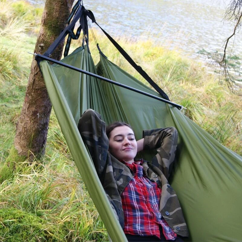 Auvent 2 En 1 - Bâche Et Hamac 330 X 120 - Vert 5 Auvent 2 En 1 - Bâche Et Hamac 330 X 120 - Vert - Afbeelding 3