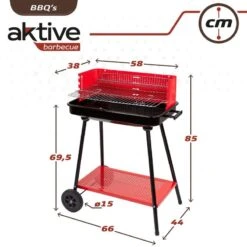 Barbecue Portable Au Charbon De Bois Pour 4 Niveaux Aktive 14 Barbecue Portable Au Charbon De Bois Pour 4 Niveaux Aktive -Avontuur Uitrusting barbecue portable au charbon de bois pour 4 niveaux aktive 5
