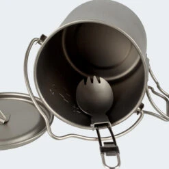 Batterie De Cuisine De Camping Set | Casseroles + Fourchette/Cuillère | Titane 11 Batterie De Cuisine De Camping Set | Casseroles + Fourchette/Cuillère | Titane -Avontuur Uitrusting batterie de cuisine de camping set casseroles fourchettecuillere titane 2