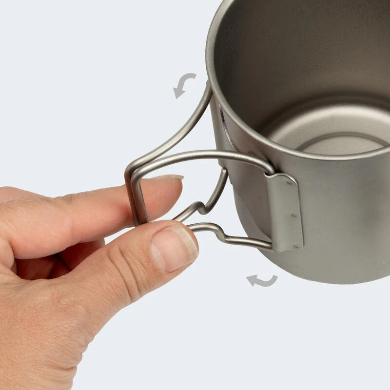 Batterie De Cuisine De Camping Set | Casseroles + Fourchette/Cuillère | Titane 8 Batterie De Cuisine De Camping Set | Casseroles + Fourchette/Cuillère | Titane - Afbeelding 6