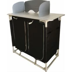 BAYASUN Meuble De Cuisine 4 Étagères Pieds Réglables Gris 9 BAYASUN Meuble De Cuisine 4 Étagères Pieds Réglables Gris -Avontuur Uitrusting bayasun meuble de cuisine 4 etageres pieds reglables gris 2