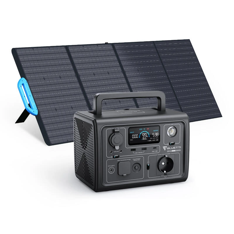 BLUETTI Générateur Électrique EB3A+PV200 268Wh/600W LiFePO4 Batterie Pour Voyage 3 BLUETTI Générateur Électrique EB3A+PV200 268Wh/600W LiFePO4 Batterie Pour Voyage