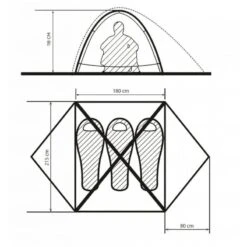 Borzhava 3 Alu - Tente Légère - 3 Personnes - Jaune -Avontuur Uitrusting borzhava 3 alu tente legere 3 personnes jaune 4