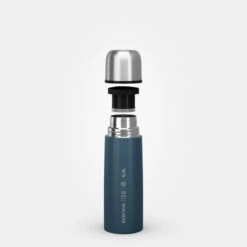 Quechua Bouteille Isotherme Inox 0,4L Avec Gobelet Pour La Randonnée - Bleu -Avontuur Uitrusting bouteille isotherme inox 04l avec gobelet pour la randonnee bleu 7