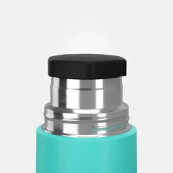 Quechua Bouteille Isotherme Inox 0,4L Avec Gobelet Pour La Randonnée - Turquoise -Avontuur Uitrusting bouteille isotherme inox 04l avec gobelet pour la randonnee turquoise 4