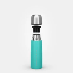 Quechua Bouteille Isotherme Inox 0,4L Avec Gobelet Pour La Randonnée - Turquoise -Avontuur Uitrusting bouteille isotherme inox 04l avec gobelet pour la randonnee turquoise 7