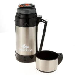 Quechua Bouteille Isotherme Inox 1,5L Avec Gobelet Pour La Randonnée -Avontuur Uitrusting bouteille isotherme inox 15l avec gobelet pour la randonnee 4