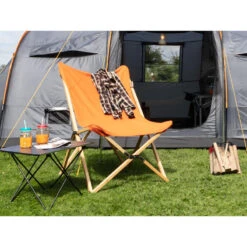 Chaise Longue Tofte - Chaise Relax De Camping - Pliable - Max. 120 Kg - Orange -Avontuur Uitrusting chaise longue tofte chaise relax de camping pliable max 120 kg orange 2