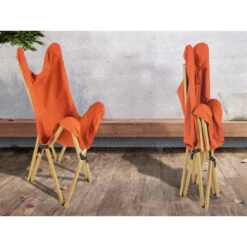 Chaise Longue Tofte - Chaise Relax De Camping - Pliable - Max. 120 Kg - Orange -Avontuur Uitrusting chaise longue tofte chaise relax de camping pliable max 120 kg orange 5