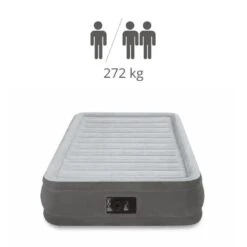 Intex Comfort-Plush 'Queen' - Lit Gonflable - 203x152x33cm - Compris Les Accessoires -Avontuur Uitrusting comfort plush queen lit gonflable 203x152x33cm compris les accessoires 2