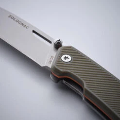 Couteau Chasse Pliant 7,5cm GRIP V2 KAKI Axis 75 -Avontuur Uitrusting couteau chasse pliant 75cm grip v2 kaki axis 75 3