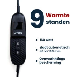 Couverture Électrique Luvego Avec Polaire/Sherpa - Brun Foncé -Avontuur Uitrusting couverture electrique luvego avec polairesherpa brun fonce 3