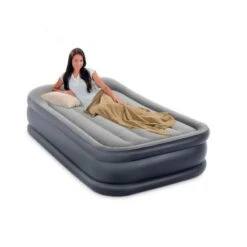 Intex Deluxe Pillow Rest Raised Twin - Lit Gonflable - 191x99x42cm - Avec Accessoires -Avontuur Uitrusting deluxe pillow rest raised twin lit gonflable 191x99x42cm avec accessoires 2