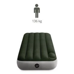 Intex Downy Twin Airbed With Foot BIP - Lit Gonflable - 191x99x25cm - Avec Accessoires -Avontuur Uitrusting downy twin airbed with foot bip lit gonflable 191x99x25cm avec accessoires 2