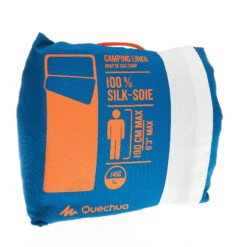 Quechua Drap De Sac De Camping Soie -Avontuur Uitrusting drap de sac de camping soie 5