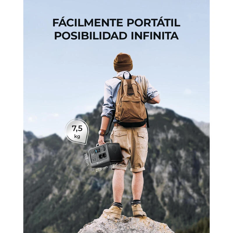 Générateur Solaire BLUETTI EB55 Avec Panneau Solaire PV120S Pour Camping 8 Générateur Solaire BLUETTI EB55 Avec Panneau Solaire PV120S Pour Camping - Afbeelding 6