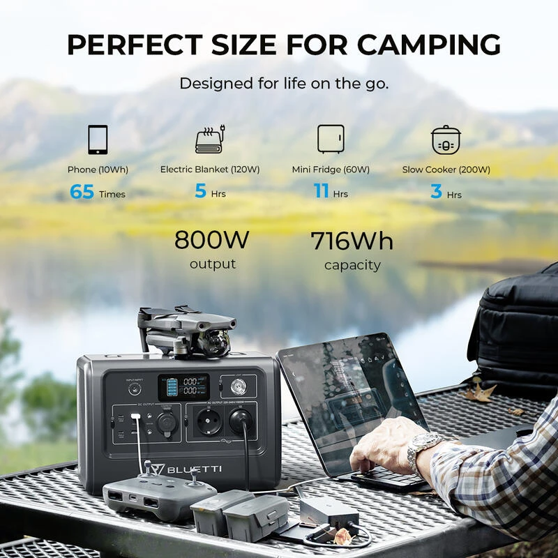 Générateur Solaire BLUETTI EB70 716Wh 4 Générateur Solaire BLUETTI EB70 716Wh - Afbeelding 2