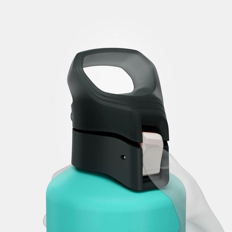 Quechua Gourde Alu 1L Avec Bouchon à Ouverture Rapide Pour La Randonnée - Vert 7 Quechua Gourde Alu 1L Avec Bouchon à Ouverture Rapide Pour La Randonnée - Vert - Afbeelding 5