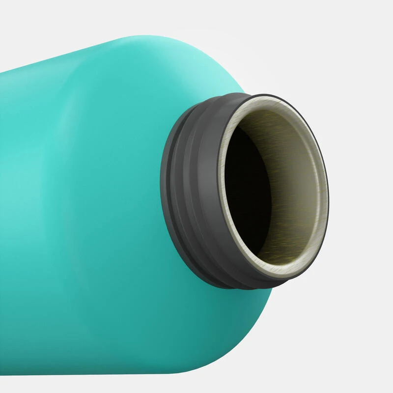 Quechua Gourde Alu 1L Avec Bouchon à Ouverture Rapide Pour La Randonnée - Vert 11 Quechua Gourde Alu 1L Avec Bouchon à Ouverture Rapide Pour La Randonnée - Vert - Afbeelding 9