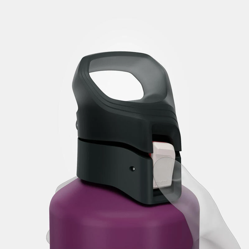 Quechua Gourde Alu 1L Avec Bouchon à Ouverture Rapide Pour La Randonnée - Violet 8 Quechua Gourde Alu 1L Avec Bouchon à Ouverture Rapide Pour La Randonnée - Violet - Afbeelding 6