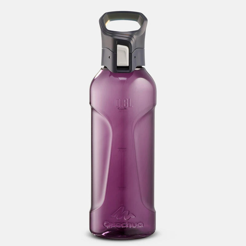 Quechua Gourde Ecozen® 0,8L Avec Bouchon Ouverture Rapide Pour La Randonnée - Violet 4 Quechua Gourde Ecozen® 0,8L Avec Bouchon Ouverture Rapide Pour La Randonnée - Violet - Afbeelding 2
