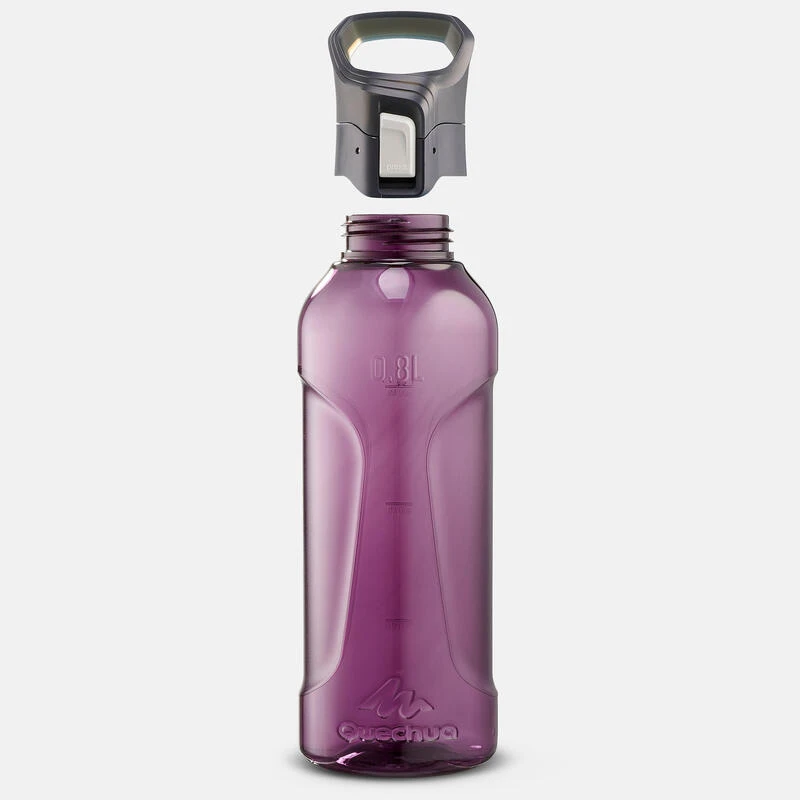 Quechua Gourde Ecozen® 0,8L Avec Bouchon Ouverture Rapide Pour La Randonnée - Violet 12 Quechua Gourde Ecozen® 0,8L Avec Bouchon Ouverture Rapide Pour La Randonnée - Violet - Afbeelding 10