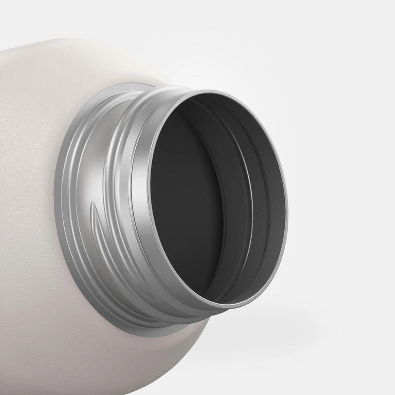 Quechua Gourde Inox 0,6L Avec Bouchon à Vis Pour La Randonnée - Blanc 9 Quechua Gourde Inox 0,6L Avec Bouchon à Vis Pour La Randonnée - Blanc - Afbeelding 7