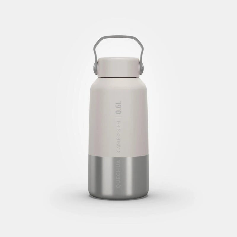 Quechua Gourde Inox 0,6L Avec Bouchon à Vis Pour La Randonnée - Blanc 12 Quechua Gourde Inox 0,6L Avec Bouchon à Vis Pour La Randonnée - Blanc - Afbeelding 10