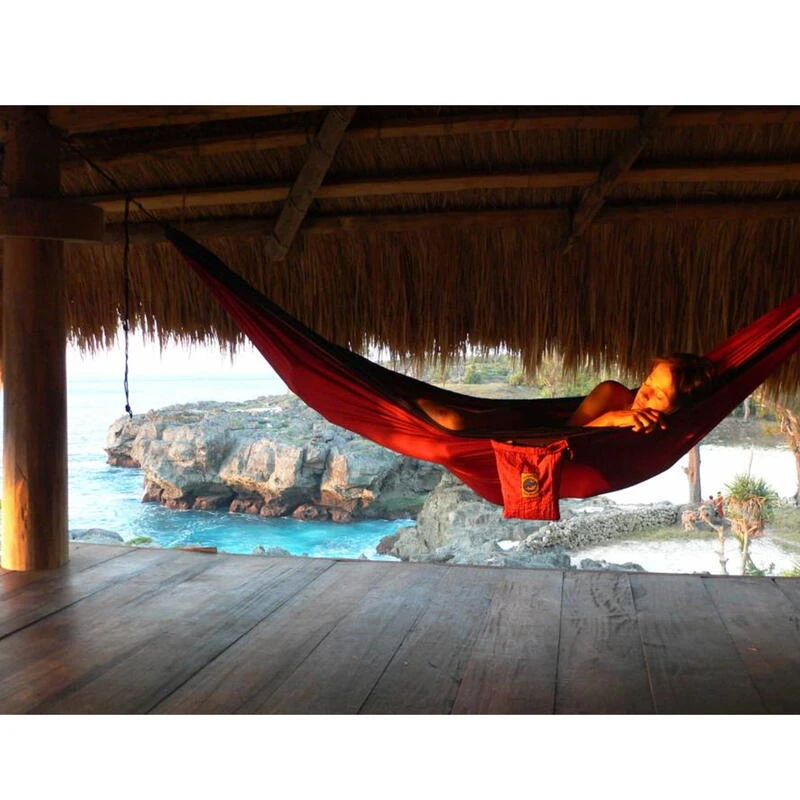 TICKET TO THE MOON Hamac Original Aqua / Gris Foncé 7 TICKET TO THE MOON Hamac Original Aqua / Gris Foncé - Afbeelding 5