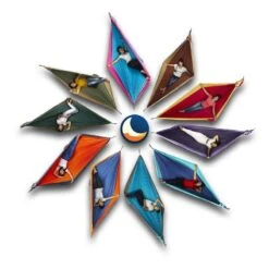 TICKET TO THE MOON Hamac Original Orange/ Gris Foncé -Avontuur Uitrusting hamac original orange gris fonce 3