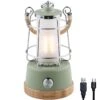 Lampe Lanterne De Camping LED Kiruna - Rechargeable - USB - Bambou - Style Rétro -Avontuur Uitrusting lampe lanterne de camping led kiruna rechargeable usb bambou style retro