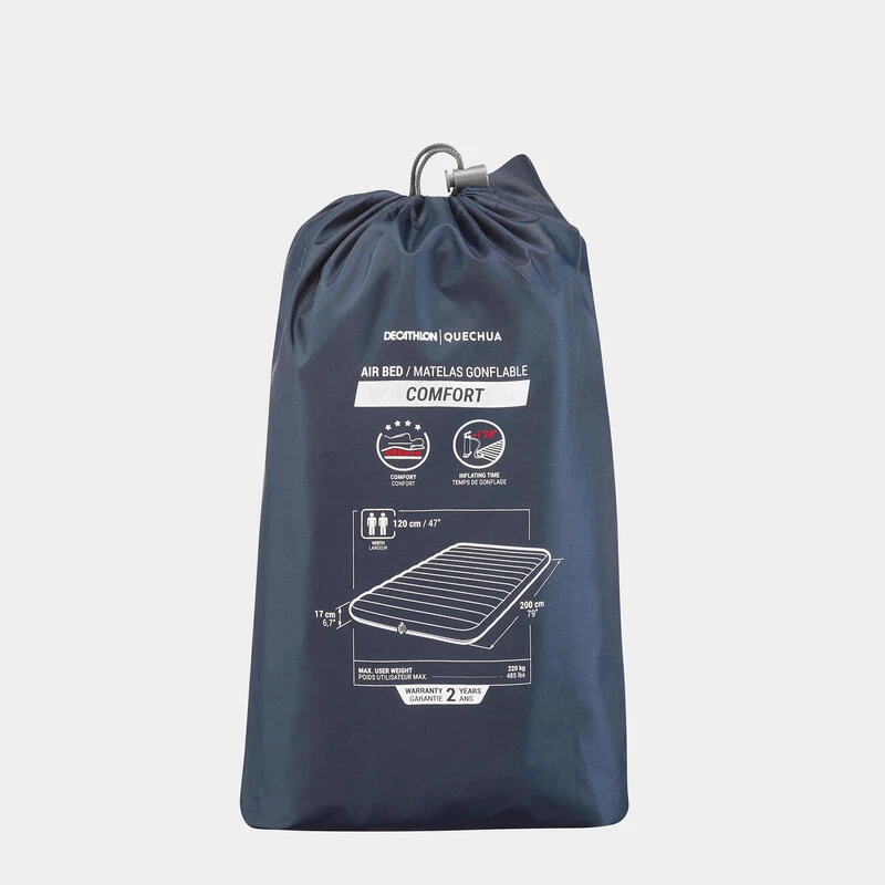 Quechua MATELAS GONFLABLE DE CAMPING - AIR COMFORT 120 CM - 2 PERSONNES 3 Quechua MATELAS GONFLABLE DE CAMPING - AIR COMFORT 120 CM - 2 PERSONNES