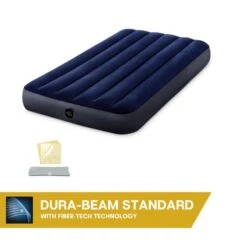 Matelas Gonflable - Intex Classic Downy -1 Personne - 99x191x25 Cm (BxLxH) -Avontuur Uitrusting matelas gonflable intex classic downy 1 personne 99x191x25 cm bxlxh 4