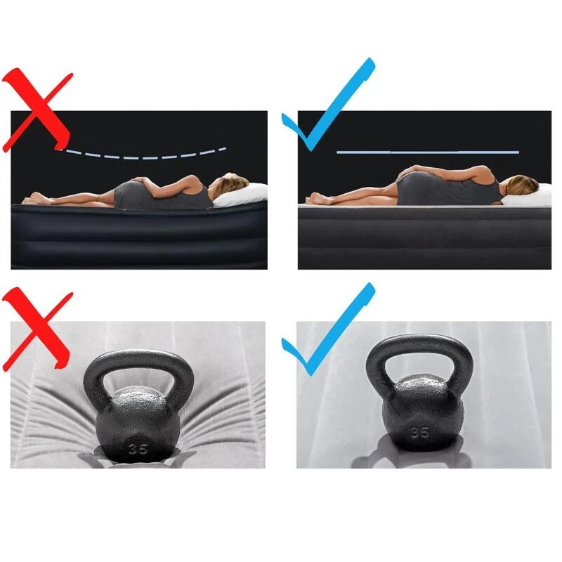 Matelas Gonflable - Intex Prestige Downy -1 Personne - 76x191x25 Cm (BxLxH) 6 Matelas Gonflable - Intex Prestige Downy -1 Personne - 76x191x25 Cm (BxLxH) - Afbeelding 4