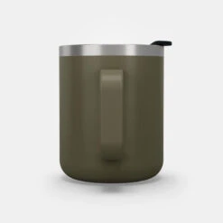 Quechua Mug MH500 Isotherme (double Paroi Inox) Camp Du Randonneur 0,38L Kaki -Avontuur Uitrusting mug mh500 isotherme double paroi inox camp du randonneur 038l kaki 7