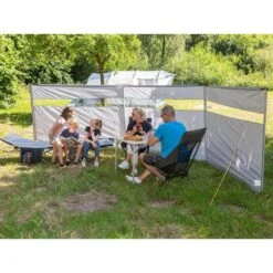 Paravent De Camping Bora - Brise-Vue - 4,5 X 1,4 M - Résistant Au Vent - Gris -Avontuur Uitrusting paravent de camping bora brise vue 45 x 14 m resistant au vent gris 2