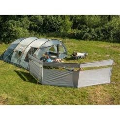 Paravent De Camping Bora - Brise-Vue - 4,5 X 1,4 M - Résistant Au Vent - Gris -Avontuur Uitrusting paravent de camping bora brise vue 45 x 14 m resistant au vent gris 3