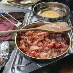 Pathfinder Poêle à Frire Pliable En Acier Inoxydable Avec Couvercle -Avontuur Uitrusting pathfinder poele a frire pliable en acier inoxydable avec couvercle 3