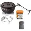 Petromax Dutch Oven FT6-6QT (avec Pieds) Ensemble - Poêle + Conditionneur + -Avontuur Uitrusting petromax dutch oven ft6 6qt avec pieds ensemble poele conditionneur
