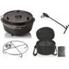 Petromax Dutch Oven FT6-6QT (avec Pieds) Ensemble - Poêle + Sac De Rangement + -Avontuur Uitrusting petromax dutch oven ft6 6qt avec pieds ensemble poele sac de rangement