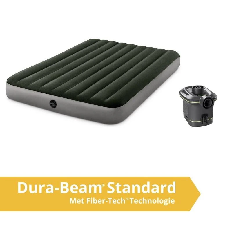 Intex Prestige Downy Jr. Twin Airbed - Lit Gonflable - 191x152x25cm - Avec Accessoires 4 Intex Prestige Downy Jr. Twin Airbed - Lit Gonflable - 191x152x25cm - Avec Accessoires - Afbeelding 2