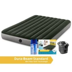 Intex Prestige Downy Jr. Twin Airbed - Lit Gonflable - 191x152x25cm - Avec Accessoires