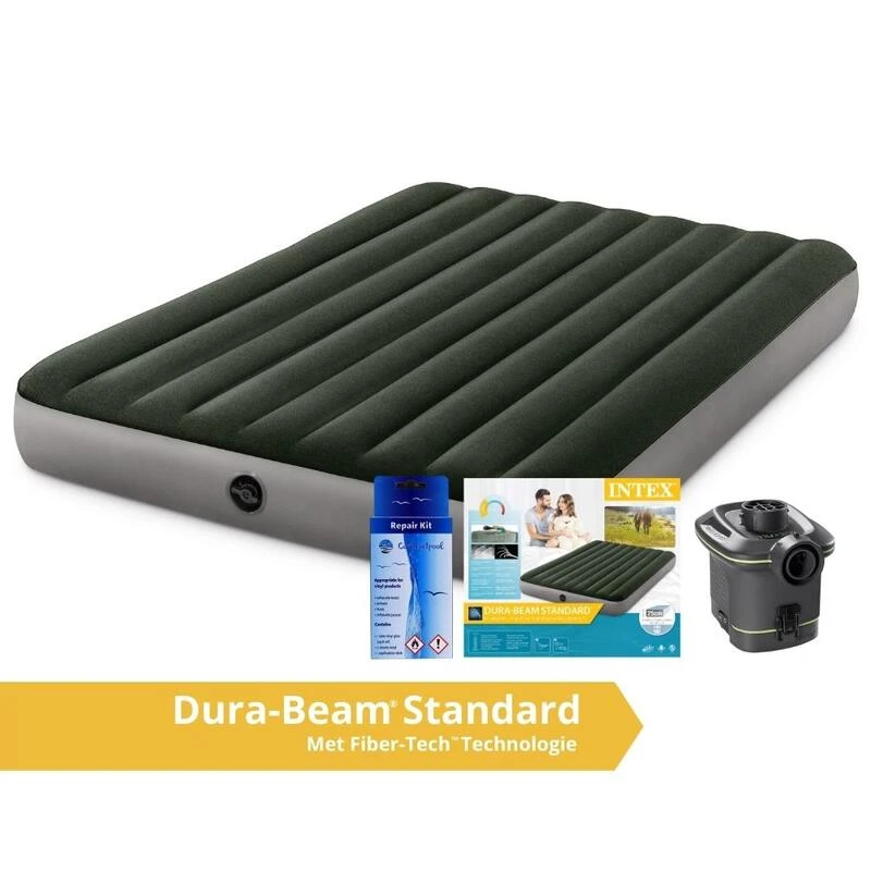 Intex Prestige Downy Jr. Twin Airbed - Lit Gonflable - 191x152x25cm - Avec Accessoires 3 Intex Prestige Downy Jr. Twin Airbed - Lit Gonflable - 191x152x25cm - Avec Accessoires